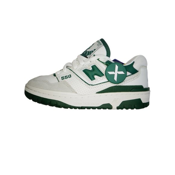New Balance Unisex 550 Basketball Sneakers TM8 White/Green BB550WT1 US 4 UK 3.5 - Picture 9 of 9